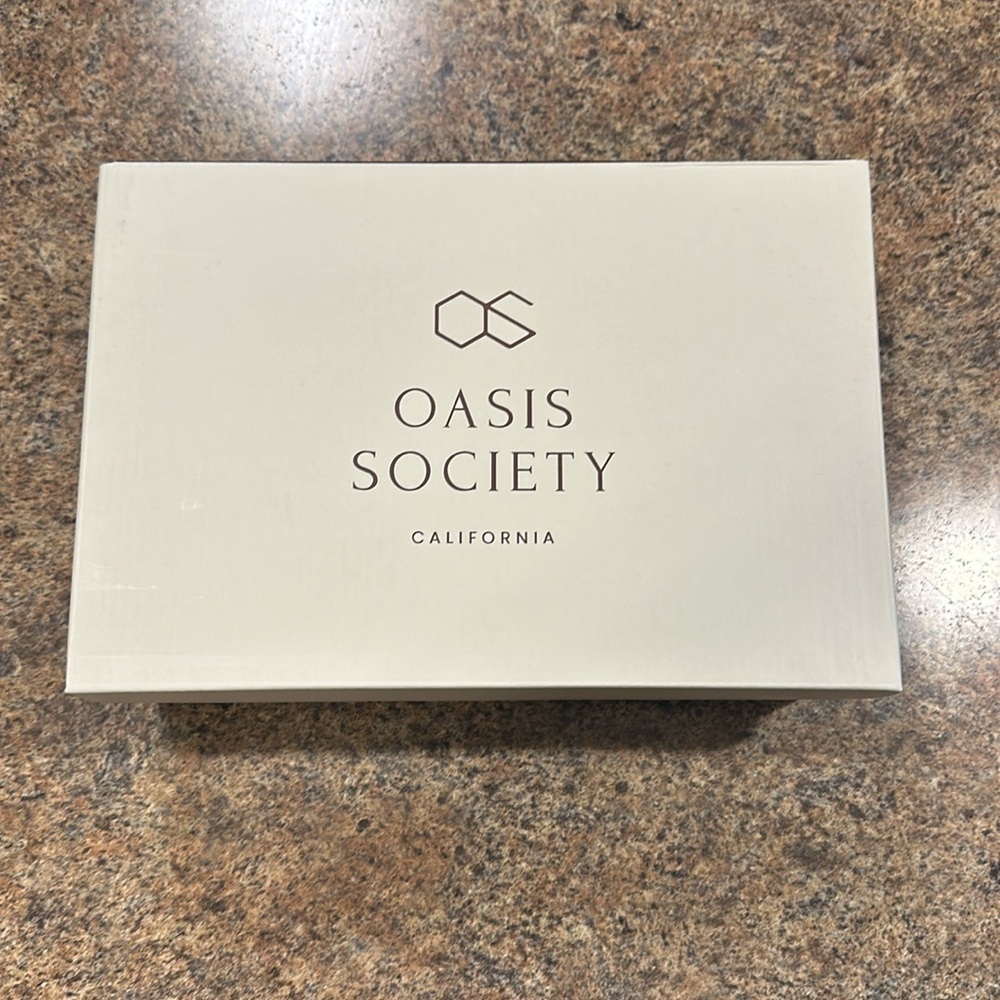 Oasis Society Espadrille Wedge Size 10 Cedar Wood Closed Toe Lace Up Open Back - Picture 12 of 14